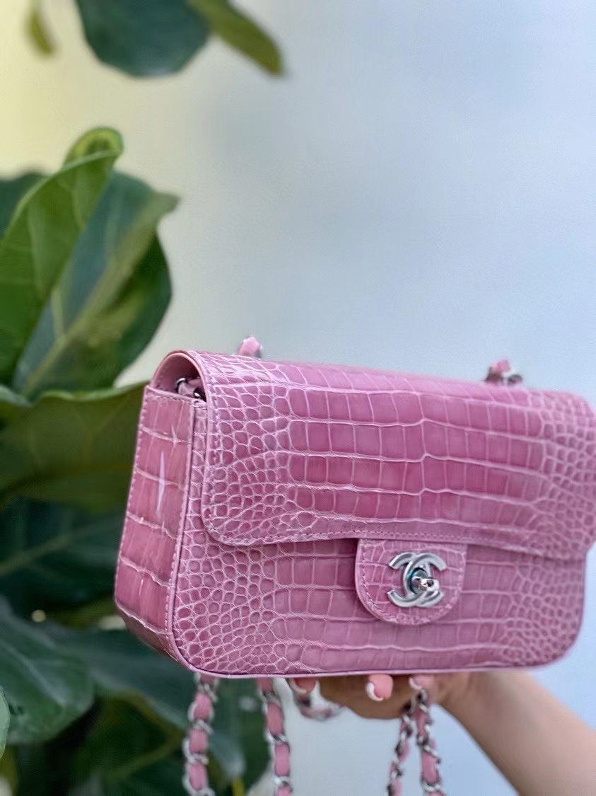 Túi xách Chanel classic da cá sấu 100%