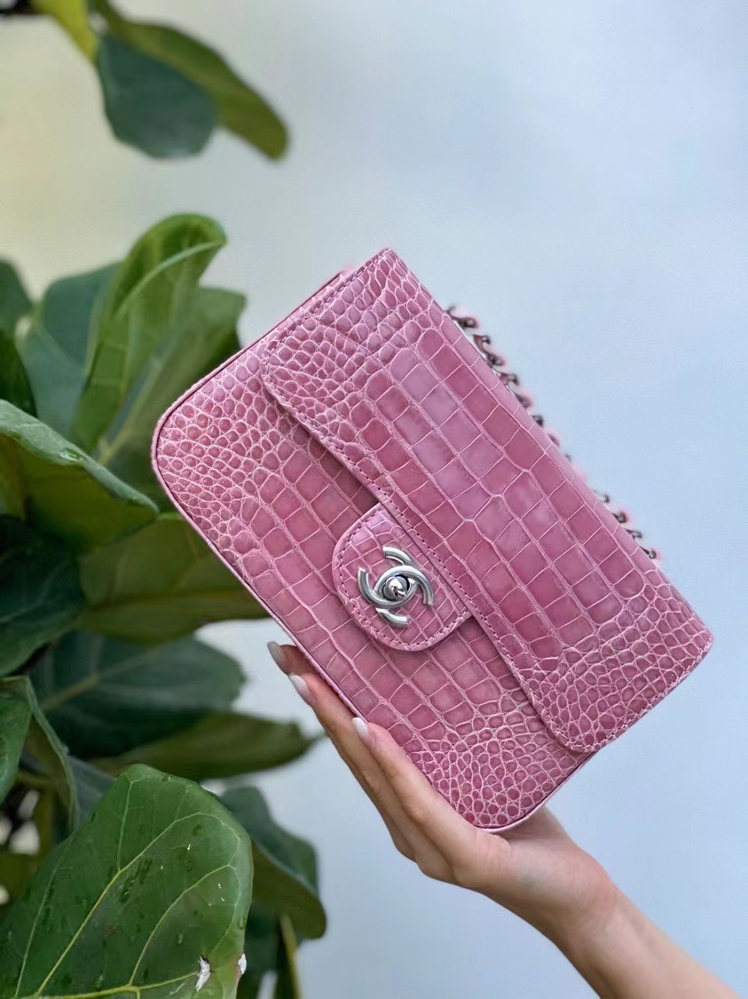 Túi xách Chanel classic da cá sấu 100%