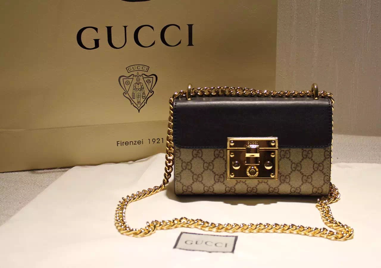 Túi xách Gucci siêu cấp đen nâu