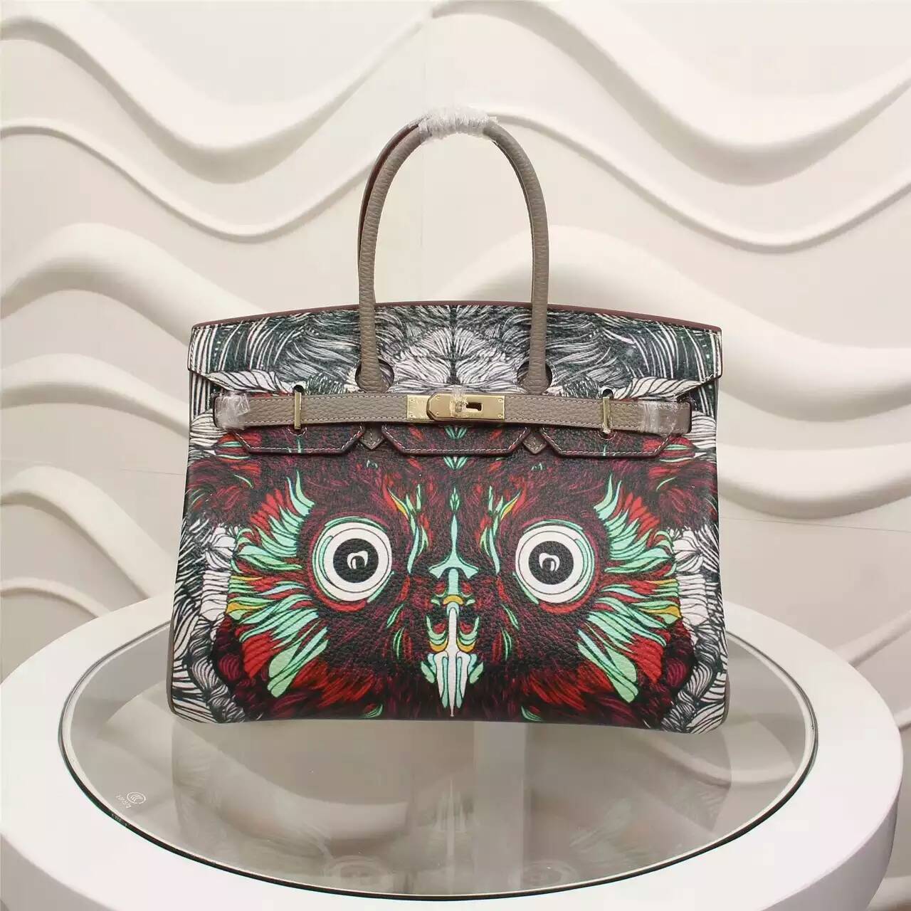 Túi  xách Hermes Birkin hoa văn size 35 siêu cấp