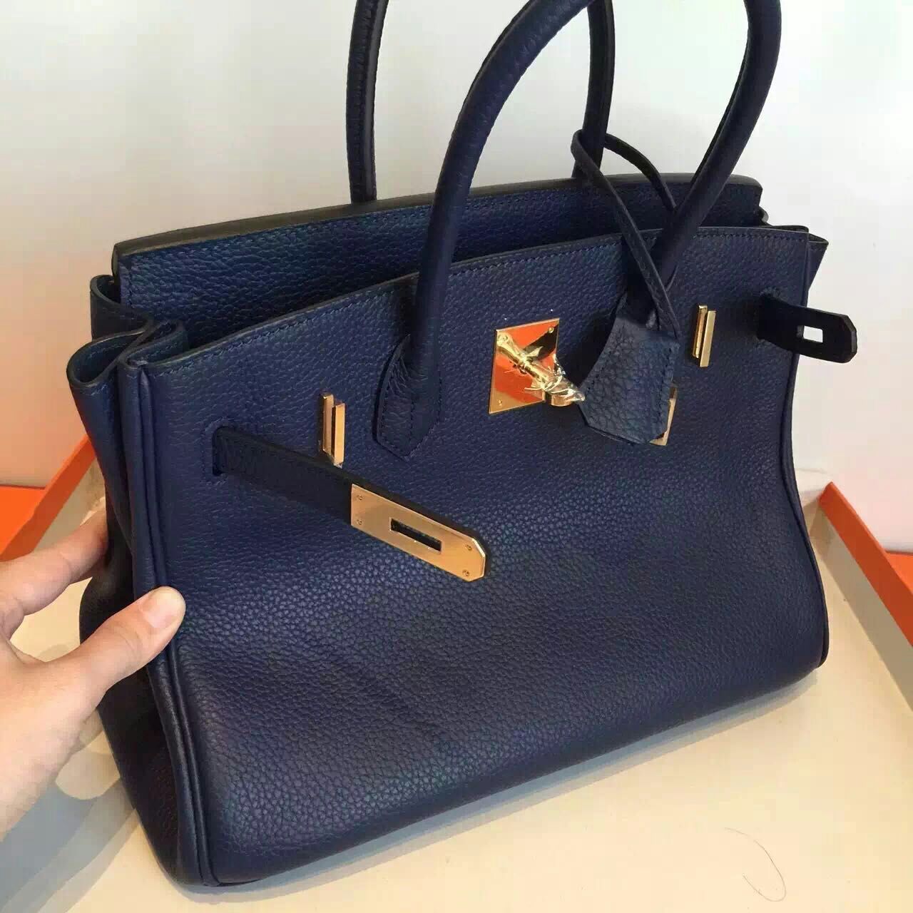 Túi  xách Hermes Birkin may tay size 100% 30 đen