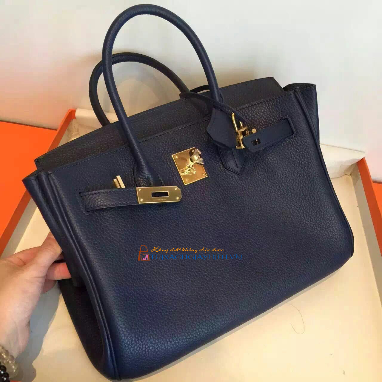 Túi  xách Hermes Birkin may tay size 100% 30 đen