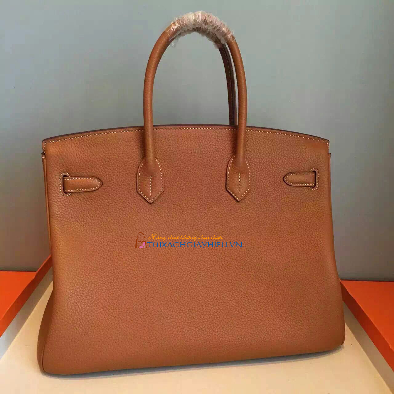 Túi  xách Hermes Birkin may tay 100% size 30 nâu