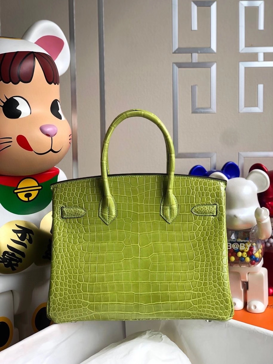 Túi  xách Hermes Birkin da cá sấu  may may 100%