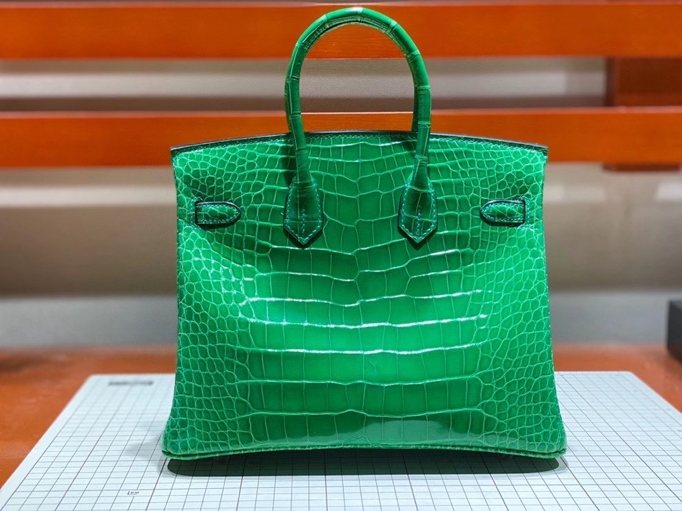 Túi  xách Hermes Birkin da cá sấu  may may 100%