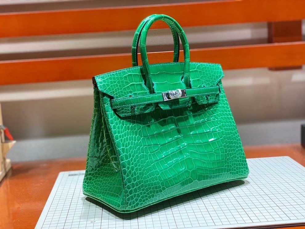 Túi  xách Hermes Birkin da cá sấu  may may 100%