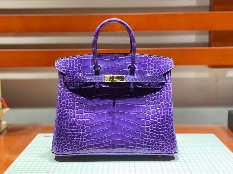 Túi  xách Hermes Birkin da cá sấu  may may 100%