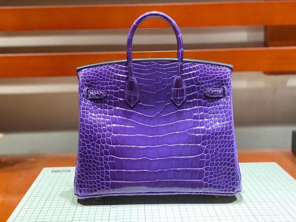 Túi  xách Hermes Birkin da cá sấu  may may 100%