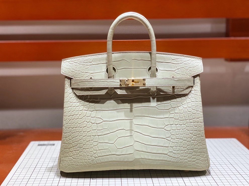 Túi  xách Hermes Birkin da cá sấu  may may 100%