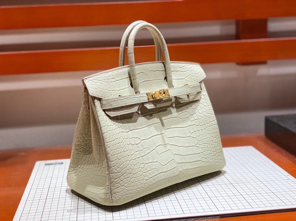 Túi  xách Hermes Birkin da cá sấu  may may 100%