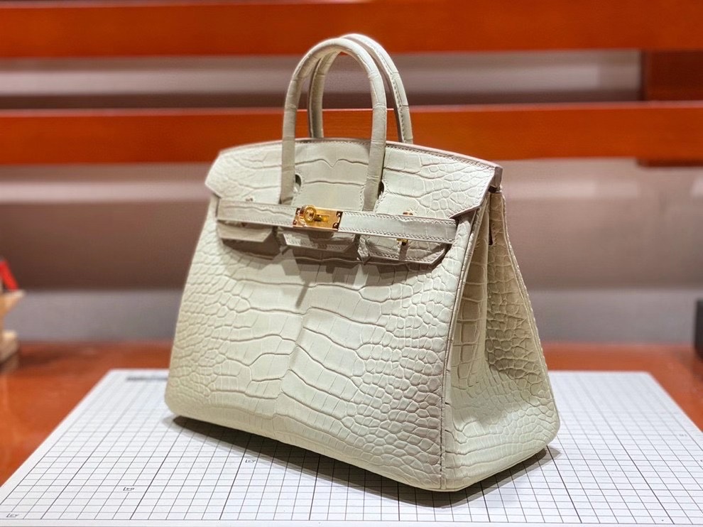 Túi  xách Hermes Birkin da cá sấu  may may 100%