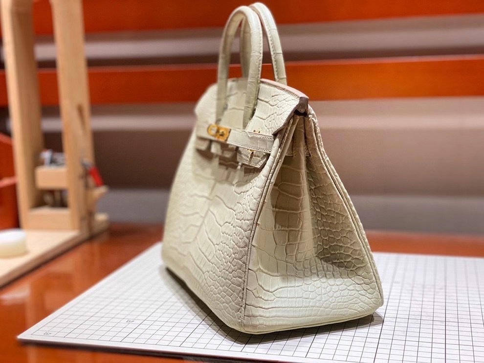 Túi  xách Hermes Birkin da cá sấu  may may 100%