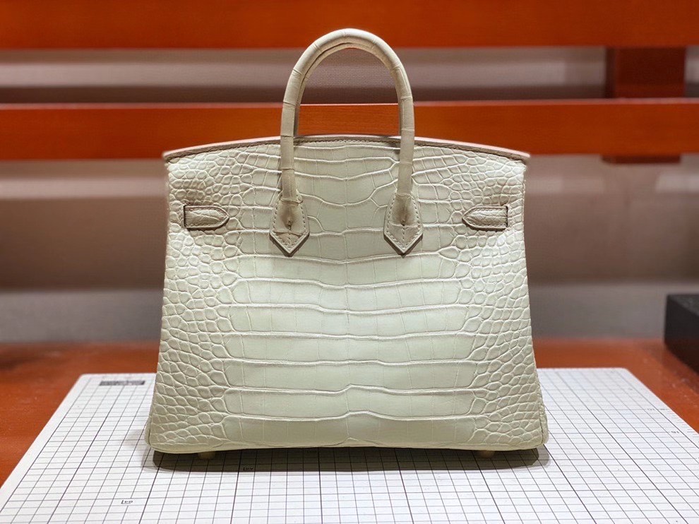 Túi  xách Hermes Birkin da cá sấu  may may 100%