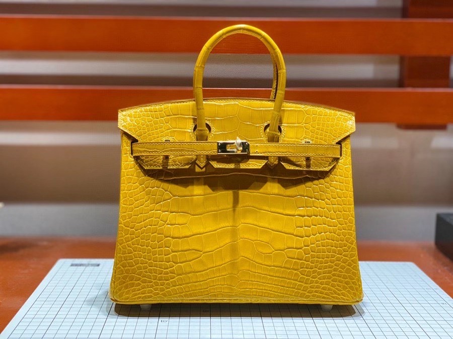 Túi  xách Hermes Birkin da cá sấu  may may 100%