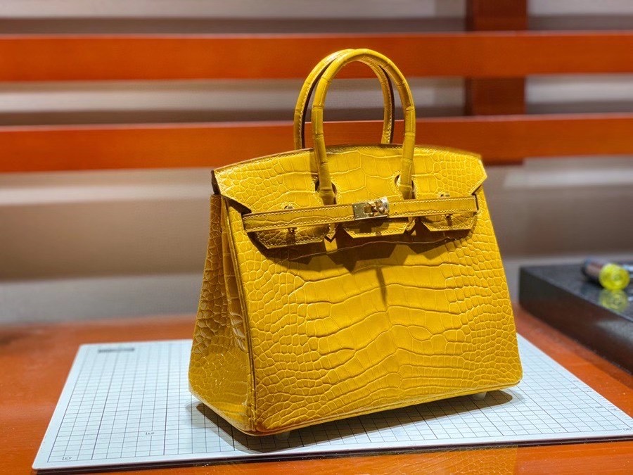 Túi  xách Hermes Birkin da cá sấu  may may 100%