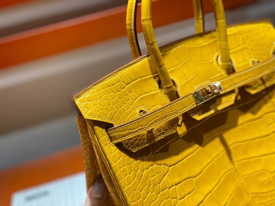 Túi  xách Hermes Birkin da cá sấu  may may 100%