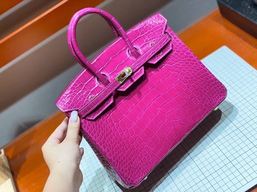 Túi  xách Hermes Birkin da cá sấu  may may 100%