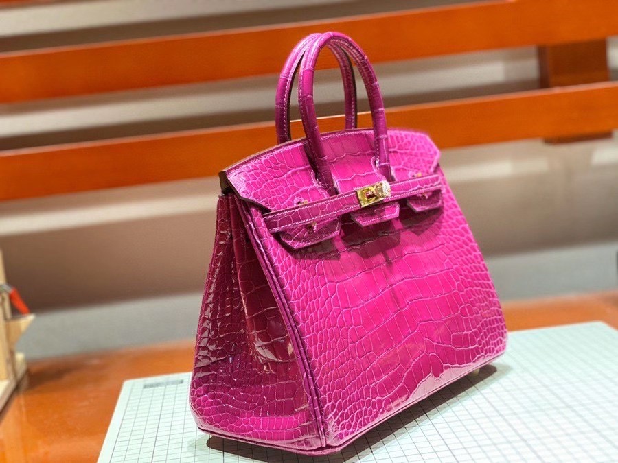 Túi  xách Hermes Birkin da cá sấu  may may 100%