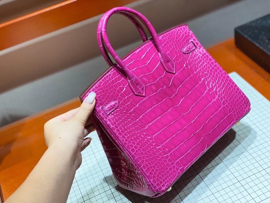 Túi  xách Hermes Birkin da cá sấu  may may 100%