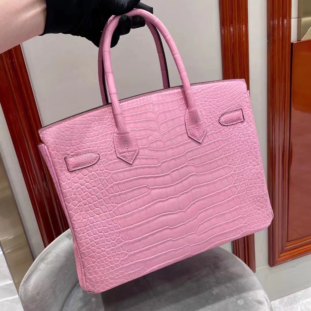 Túi  xách Hermes Birkin da cá sấu  may may 100%