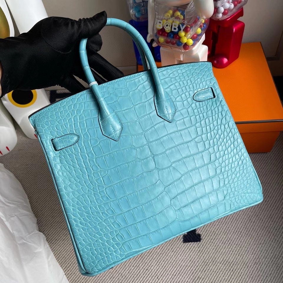 Túi  xách Hermes Birkin da cá sấu  may may 100%