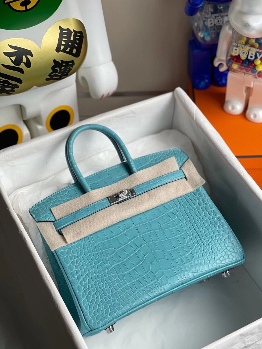 Túi  xách Hermes Birkin da cá sấu  may may 100%