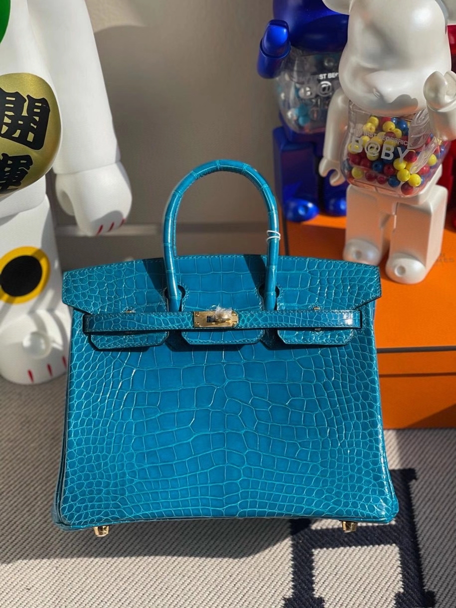 Túi  xách Hermes Birkin da cá sấu  may may 100%