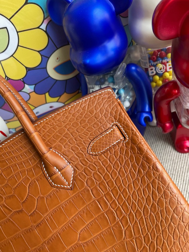 Túi  xách Hermes Birkin da cá sấu  may may 100%